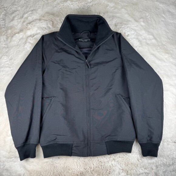 Outdoor Voices Interstate Full Zip Nylon Bomber Jacket Black Men's Size Small - Picture 1 of 11